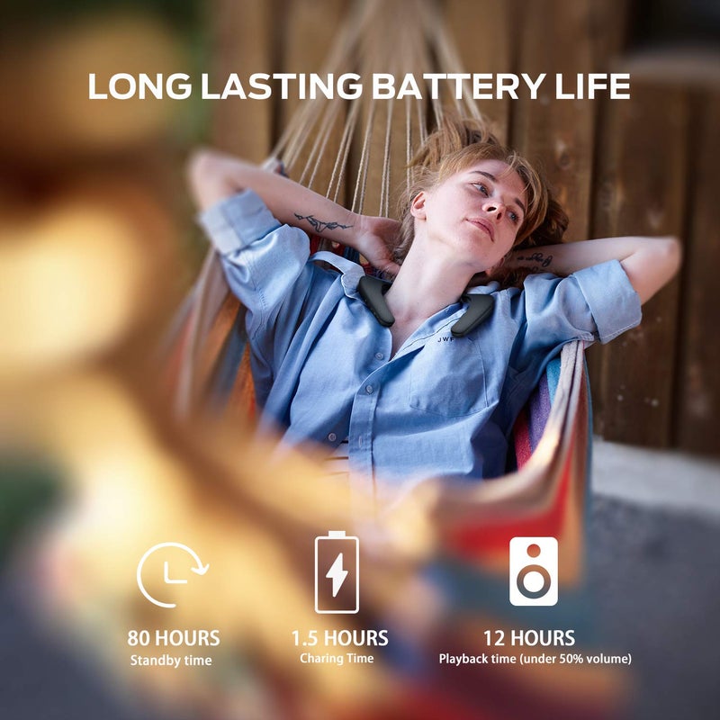 Monster Boomerang Neckband Bluetooth Speaker, Neck Speaker Bluetooth Wireless, 12H Playtime, True 3D Stereo Sound, Portable Soundwear, IPX7 Waterproof, for Home Sport Outdoor - Image 5