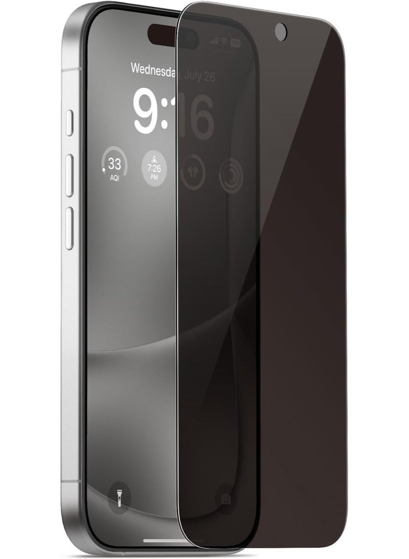 واقي شاشة زجاجي مقوى للخصوصية لهاتف iPhone 15  - [عبوة واحدة] - Image 1