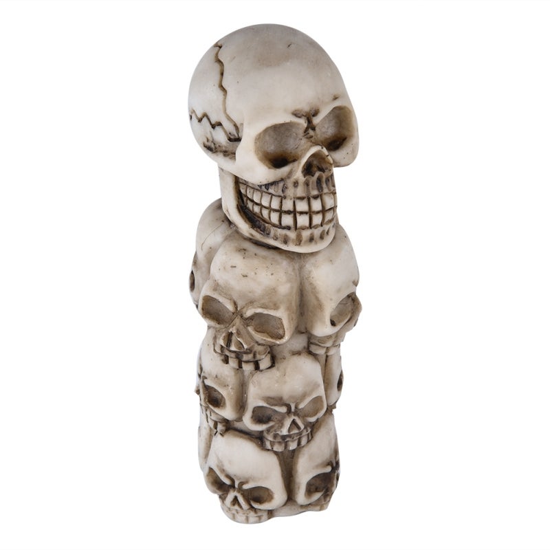 Car Manual Gear Shift Knob: Skeleton Skull Head, Quality Eco-Friendly Non-Toxic Durable Material, Exquisite Craft, Stylish Design, 3 Hoses (8mm, 10mm, 12mm) Easy Installation - Universal Fit for Most - Image 1