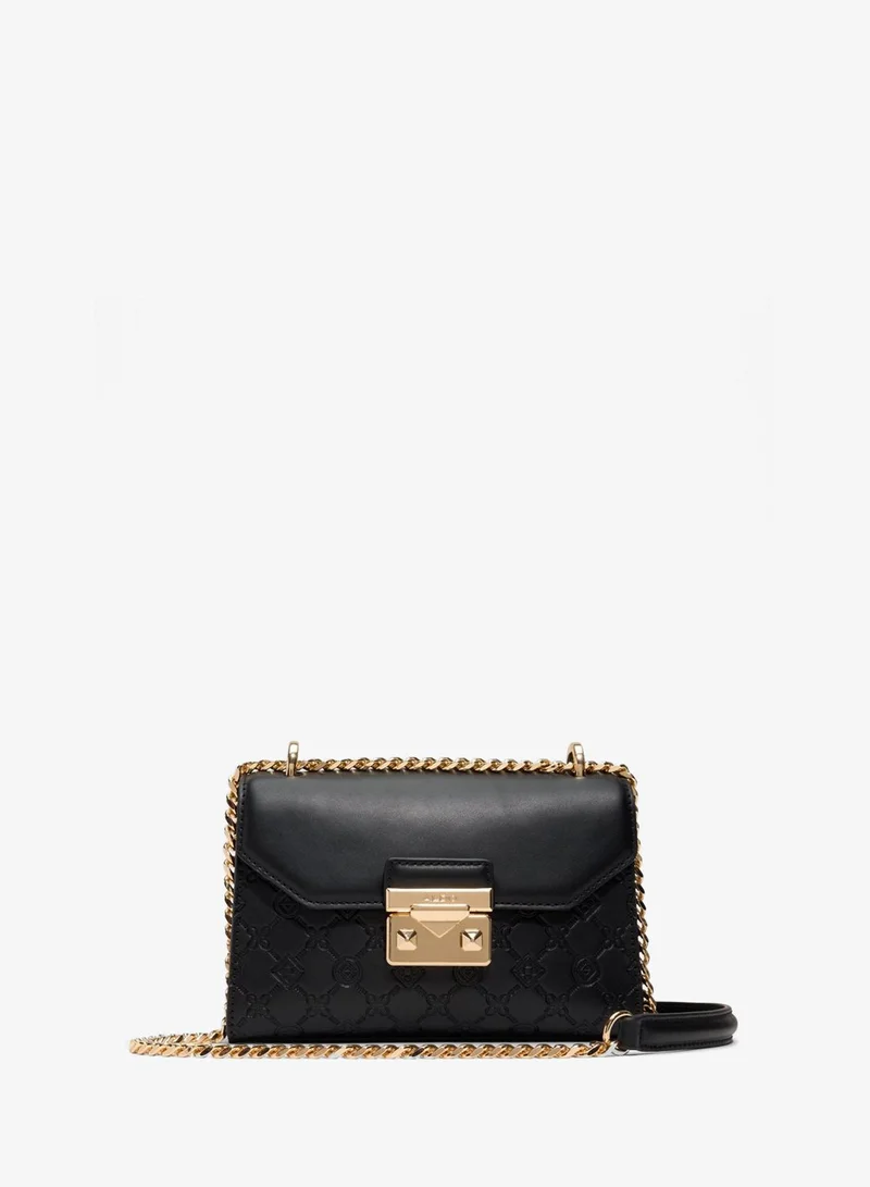 CRELALLE Self Patterned Flap Crossbody Bag