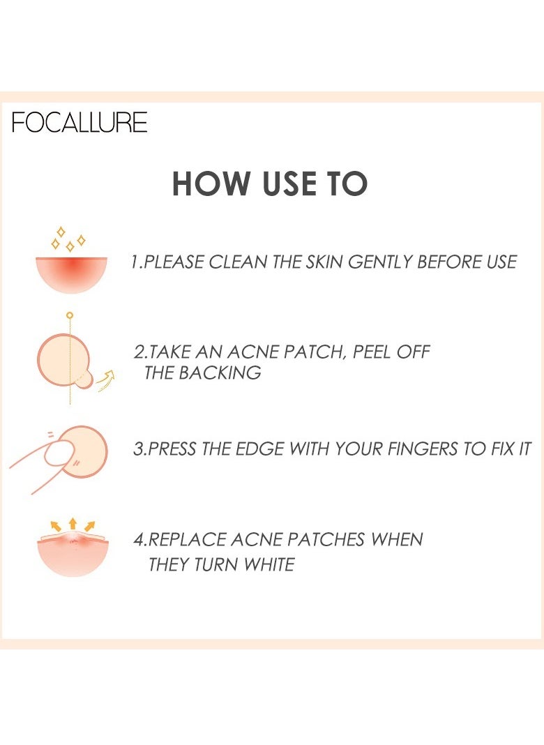 FOCALLURE - Invisible Acne Pimple Patch for Day Use and Night Use 2 Pcs (1 of Each) - Image 1
