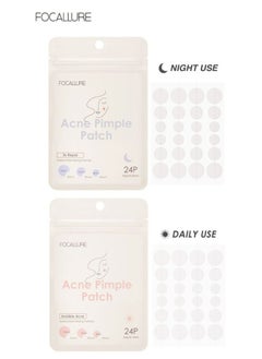 Invisible Acne Pimple Patch for Day Use and Night Use 2 Pcs (1 of Each)