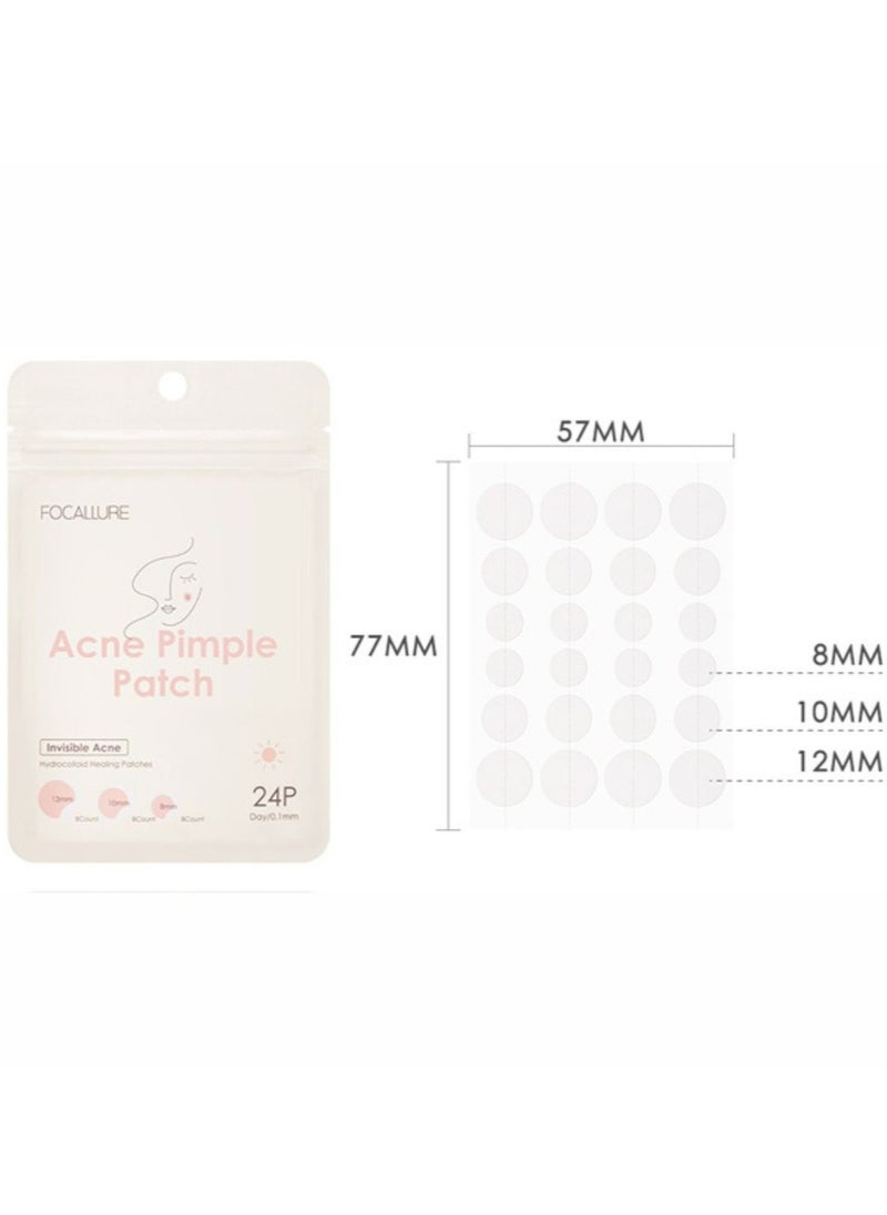 FOCALLURE - Invisible Acne Pimple Patch for Day Use and Night Use 2 Pcs (1 of Each) - Image 1