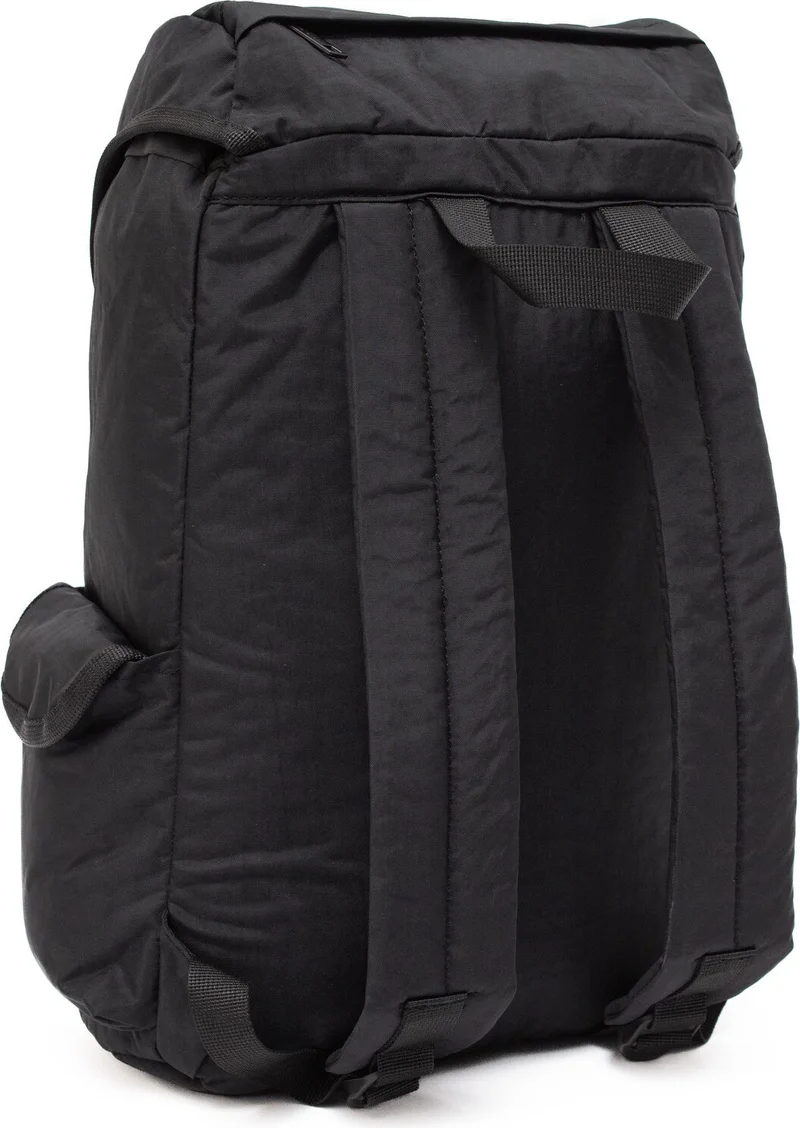 كاف Logo Black Unisex Crinkle Fabric Water Resistant Drawstring Travel Sports Outdoor School Backpack