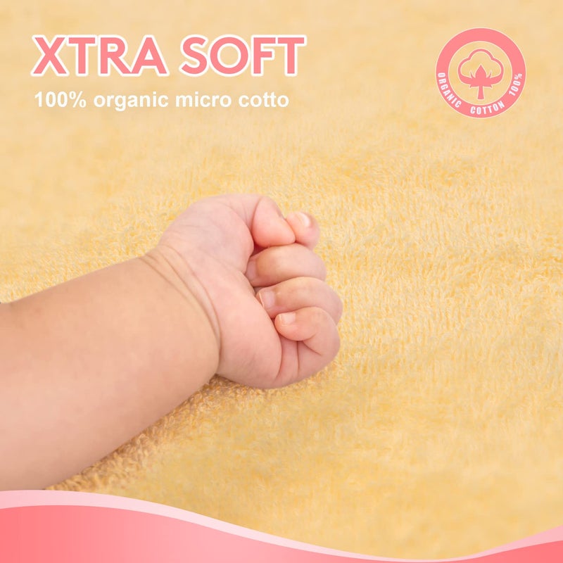 TBEZY Baby Hooded Towel with Unique Animal Design Ultra Soft Thick Cotton Bath Towel for Newborn (Fawn) - Image 4