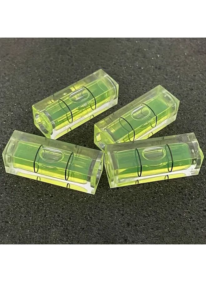 4pcs Acrylic Square Level Bubble 10x29mm Horizontal Measurement Tool - Image 1