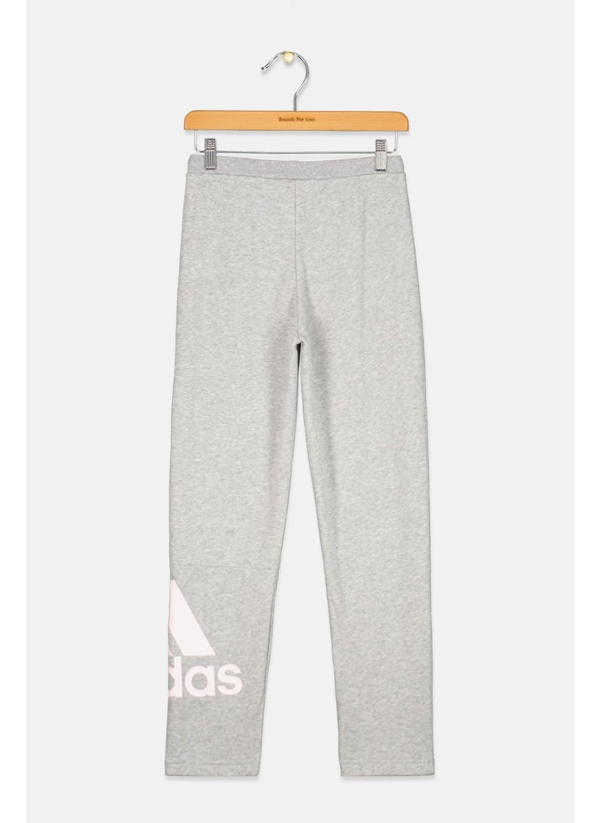 Adidas Kids Girl Sportswear Fit Training Sweatpants, Grey  - Image 2