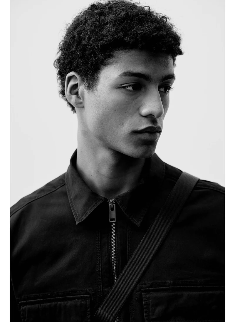 اتش اند ام Regular Fit Twill overshirt