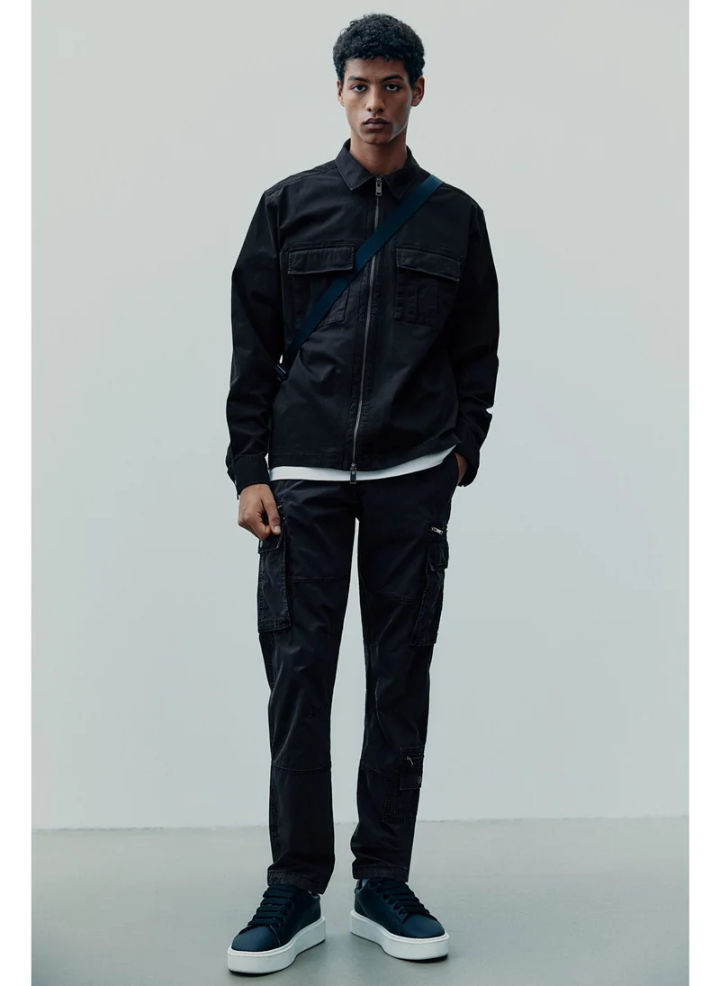 اتش اند ام Regular Fit Twill overshirt