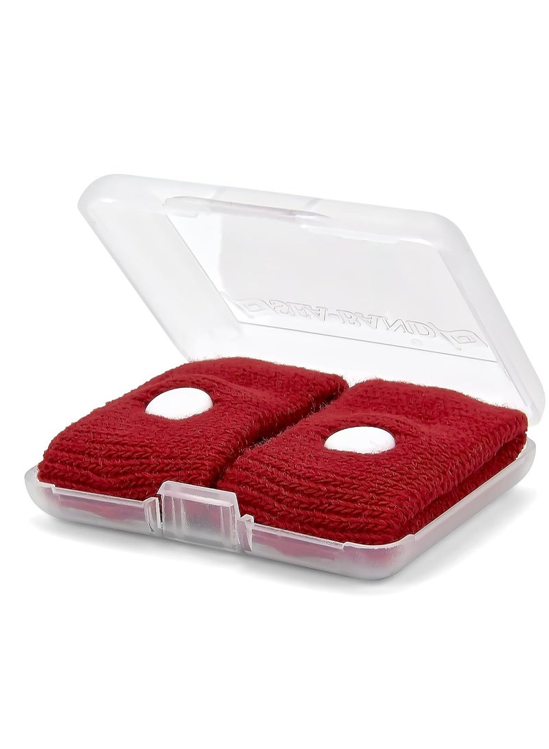 سي-باند سوار معصم مضاد للغثيان بالضغط الإبري لغثيان الحركة والصباح - زوج واحد باللون الأحمر - Image 4