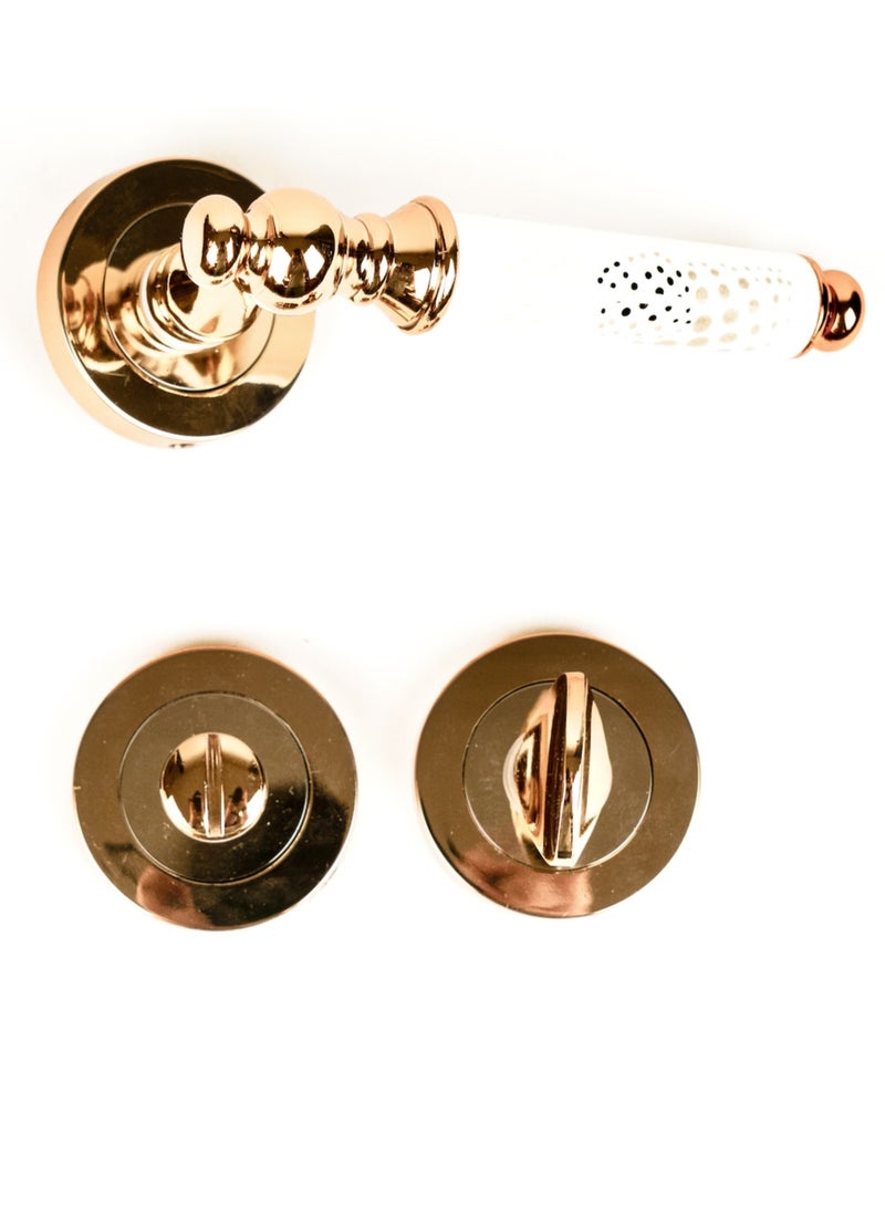 Siag Yakut Rosetta Bathroom Door Handle - Image 2