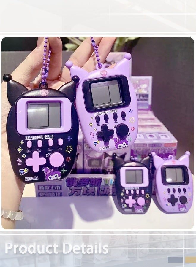 kuromi Tetris Handheld Game Machine - Retro Mini LCD Puzzle Game Console with Keychain, 26-in-1 Game, Random Color Single Pack (Ages 3+) - Image 4