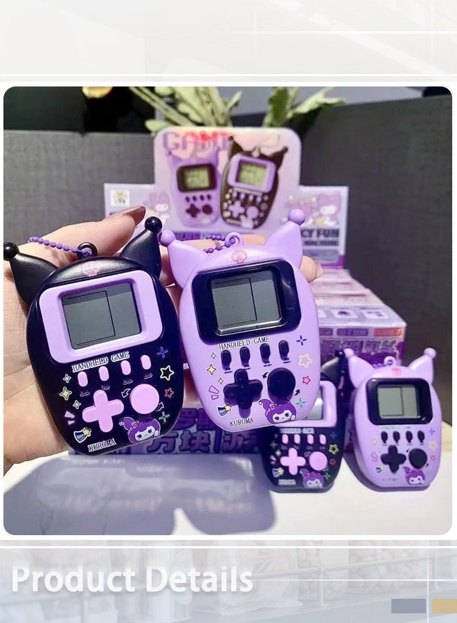 kuromi Tetris Handheld Game Machine - Retro Mini LCD Puzzle Game Console with Keychain, 26-in-1 Game, Random Color Single Pack (Ages 3+) - Image 5