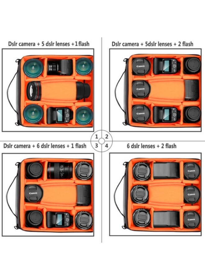 Neewer Soft Padded Camera Equipment Storage Carrying Case (Black) black - Image 5