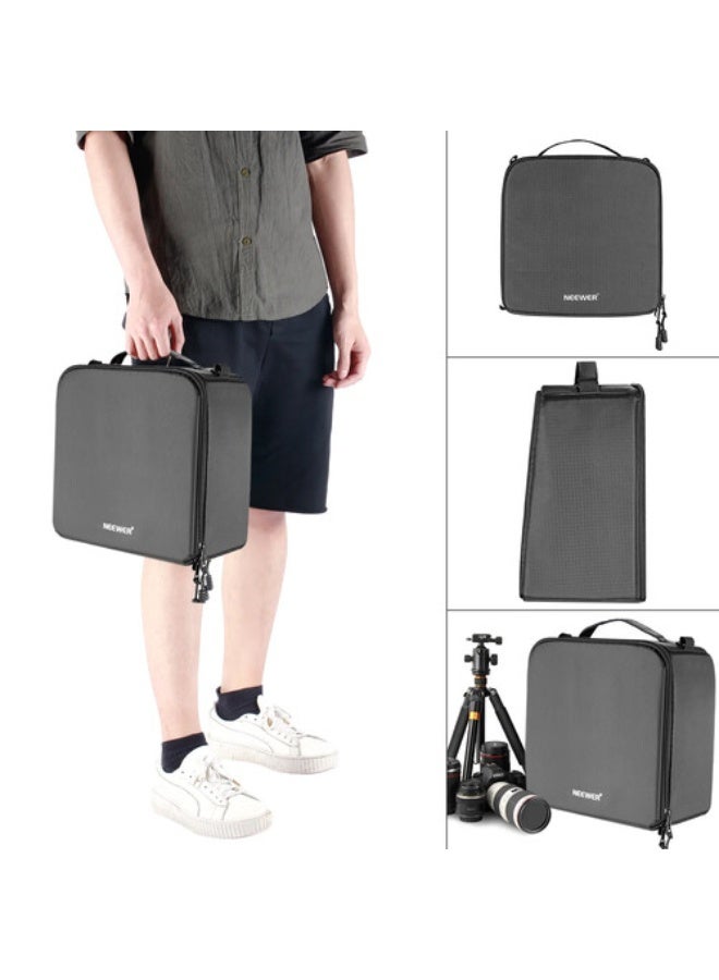 Neewer Soft Padded Camera Equipment Storage Carrying Case (Black) black - Image 4
