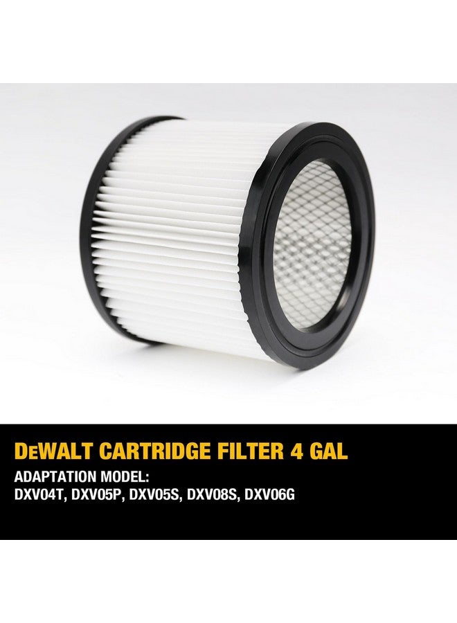 DEWALT Regular Cartridge Filter for Wet and Dry Vacuum Black and White 6 x 6 x 6 Inch DXVC4001 - Image 3