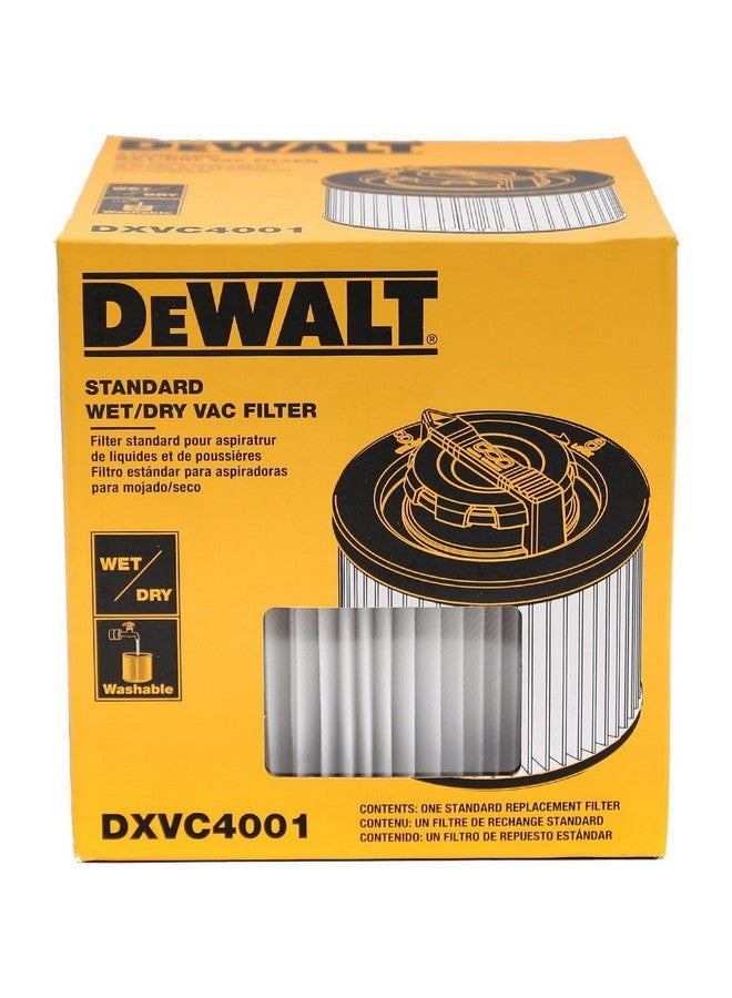 DEWALT Regular Cartridge Filter for Wet and Dry Vacuum Black and White 6 x 6 x 6 Inch DXVC4001 - Image 4