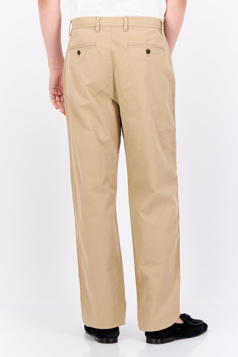 GAP Men Loose Fit Plain Chino Pants, Khaki - Image 2