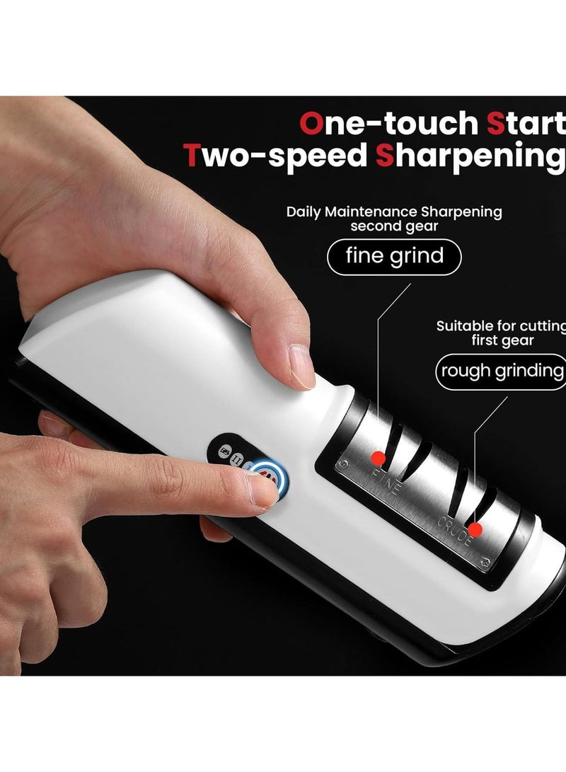 Premium Knife Sharpener Tool, Sharpener Tool For Home, Mini Knife Sharpener, Coarse & Fine Knife Sharpener, Knife Sharpening System, Knife Sharpeners for Kitchen Knives. Quickly Sharpening - Image 3