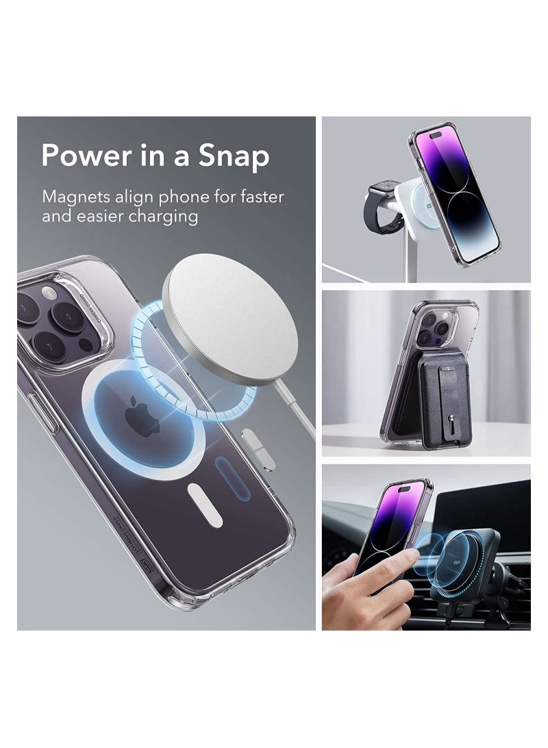 iPhone 14 Pro Case MagSafe with HaloLock, Shockproof Military-Grade Protection, Scratch-Resistant Back, Classic Hybrid Magnetic Case - Image 3