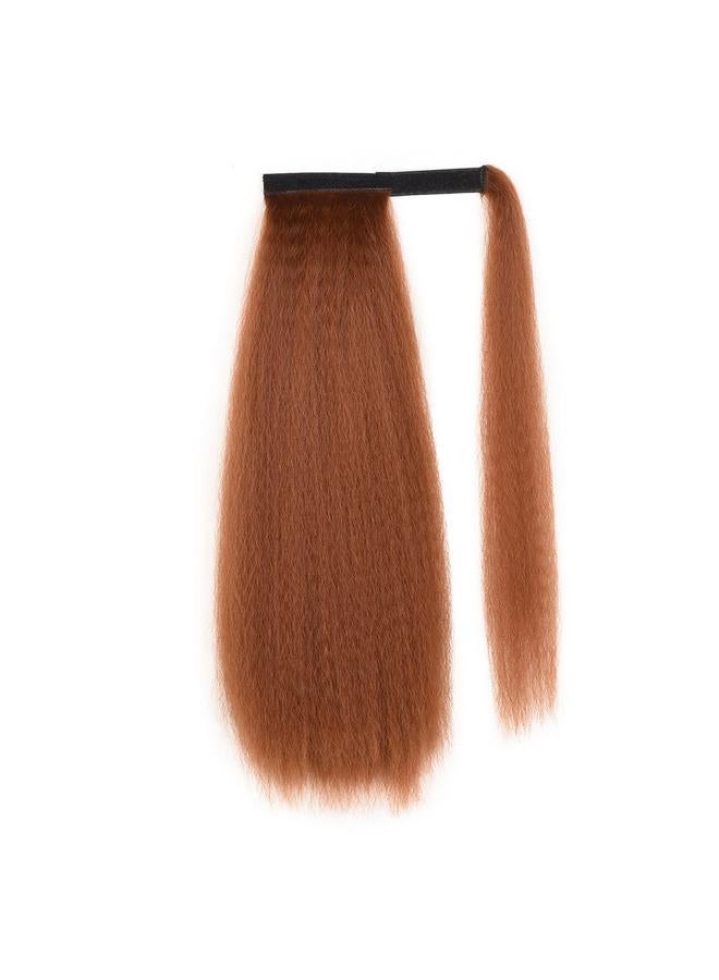 Bluejw Velcro Corn Whisker Horsetail Yaki Kinky Straight Chemical Fiber Wig Horsetail Fluffy Ponytails - Image 1