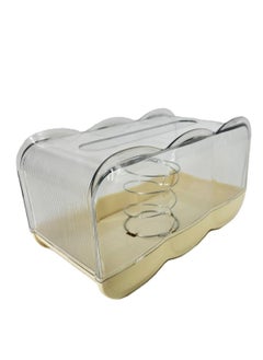 Rahalife Acrylic Facial Tissue Holder with Spring - Rectangular Shape Napkin Dispenser - 23x12x11 cm - Lightweight Plastic Base - Perfect for Restaurants, Offices, and Home Use  - Image 2