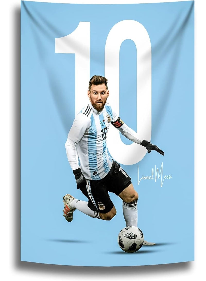 بطانة حائط بطولة كأس العالم ملصقات حائط زخرفة حائطية لغرفة النوم السكن الجامعي رائعة للحفلات بطانة حائط فنية 100*150 سم - Image 1