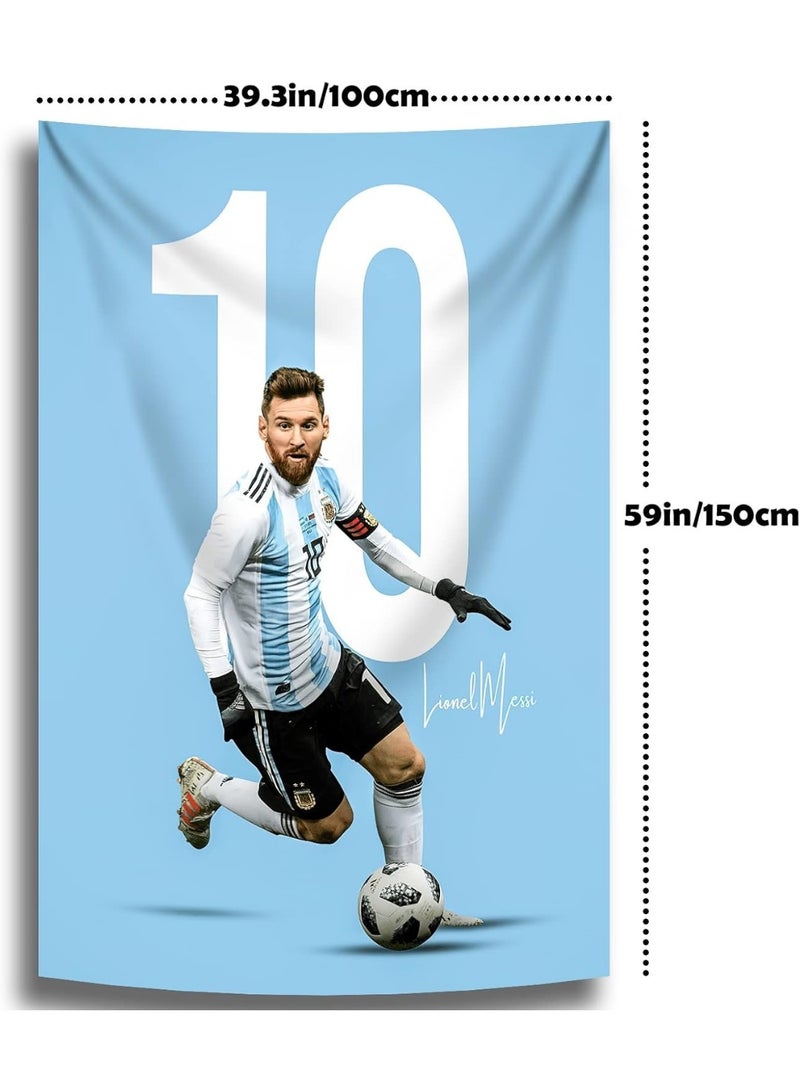 بطانة حائط بطولة كأس العالم ملصقات حائط زخرفة حائطية لغرفة النوم السكن الجامعي رائعة للحفلات بطانة حائط فنية 100*150 سم - Image 5