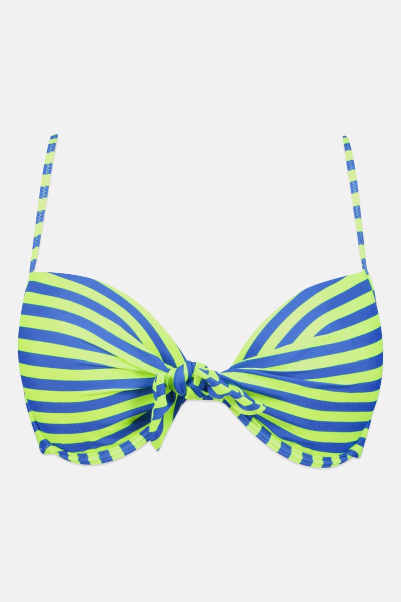 RIP CURL Women Stripe Padded Bikini Top, Multicolor - Image 2