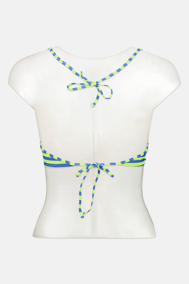 RIP CURL Women Stripe Padded Bikini Top, Multicolor - Image 3