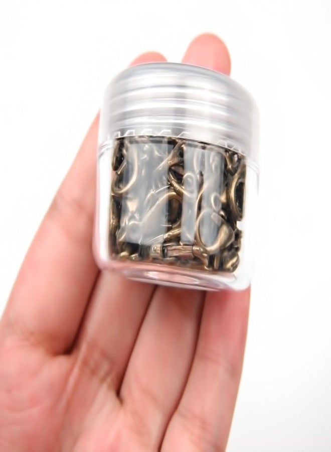 All In One 12x6mm 30g/100pcs Antique Bronze Plated Lobster Claw Clasps with 15 Gram Storage Box (Antique Bronze) - Image 3