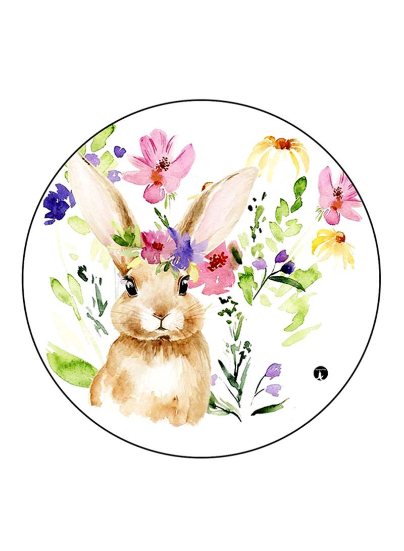 Rabbit Printed Mouse Pad Multicolour