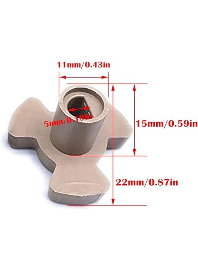 Microwave Turntable Connector, 0.59"  Shaft, Small Microwave Oven Guide Pulley Support Coupler Tray Shaft, Glass Tray Motor Coupling Replacement - 0.6" Shaft - Image 5