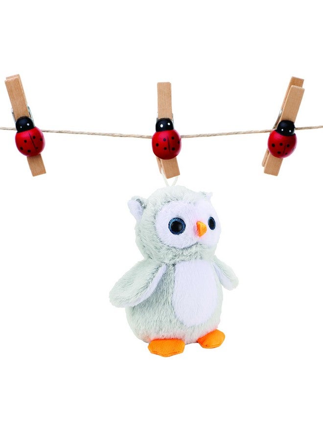 ويبي لعبة ويبي المحشوة الناعمة على شكل بومة لطيفة | هدية عيد ميلاد للبنات، الزوجة، الصديقة، الصديق، الزوج | ألعاب محشوة للأطفال والكبار - 30 سم (رمادي) - Image 5