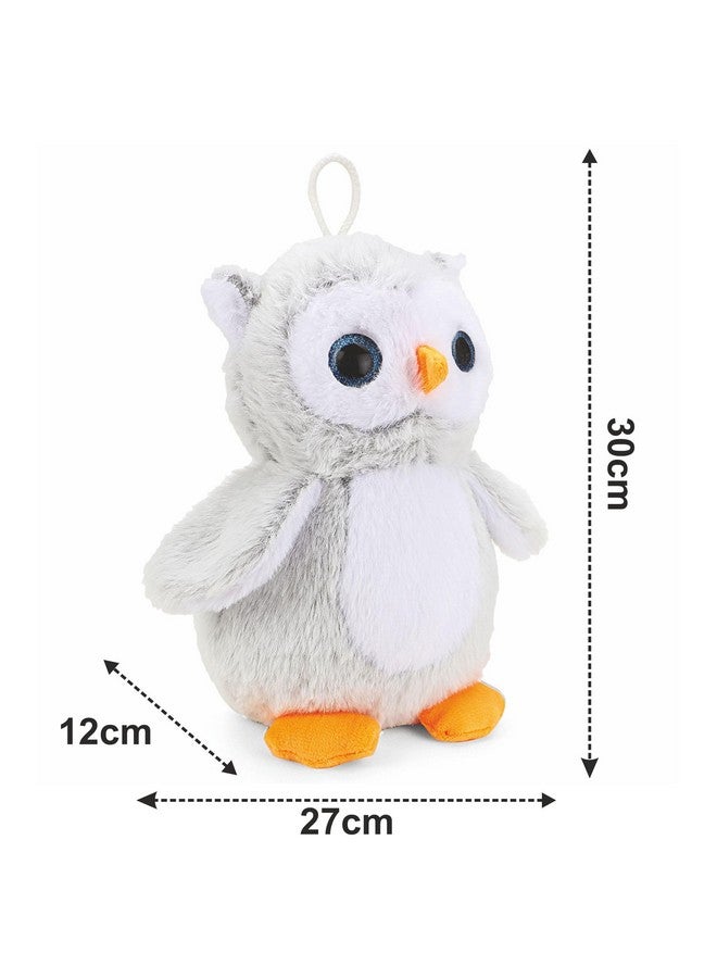 ويبي لعبة ويبي المحشوة الناعمة على شكل بومة لطيفة | هدية عيد ميلاد للبنات، الزوجة، الصديقة، الصديق، الزوج | ألعاب محشوة للأطفال والكبار - 30 سم (رمادي) - Image 4