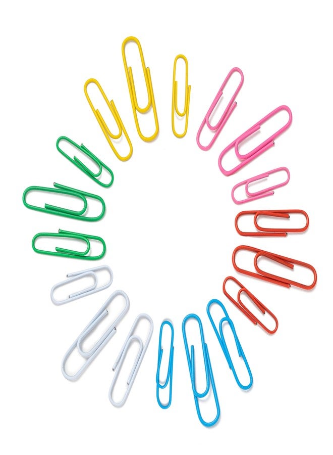 Bflaae Paper Clips Assorted Sizes, Cute Colored Paper Clip for Office Supplies,Small Medium Large Jumbo, Colorful and Heavy Duty, Ideal for Bookmark- Pack of 350 - Image 4