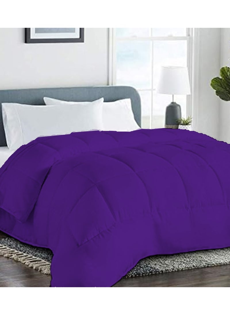 MAXQON Duvet Comforter Microfiber for King/Queen Size Mattress 150x200, 200x220, Color Purple  - Image 3