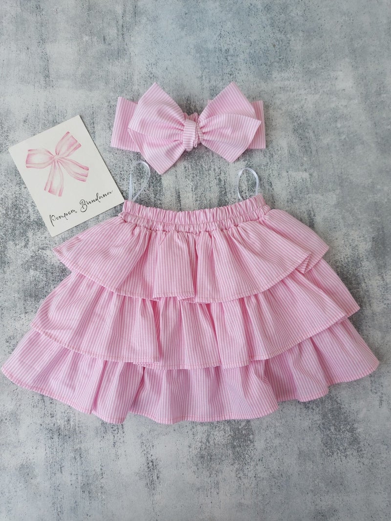 Pempem Bandana Pempembandana Baby Girl Skirt Bandana Set 
