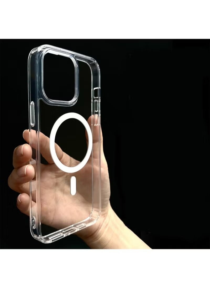 X-level - Magnetic Case For iPhone 15 Pro Compatible With MagSafe Wireless Charging With Shockproof Protective Phone Bumper Cover With Anti-Scratch Clear Back - Image 1