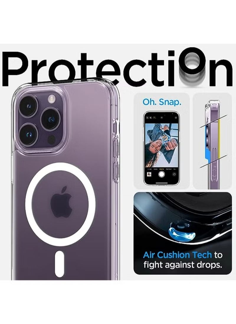 X-level - Magnetic Case For iPhone 15 Pro Compatible With MagSafe Wireless Charging With Shockproof Protective Phone Bumper Cover With Anti-Scratch Clear Back - Image 1