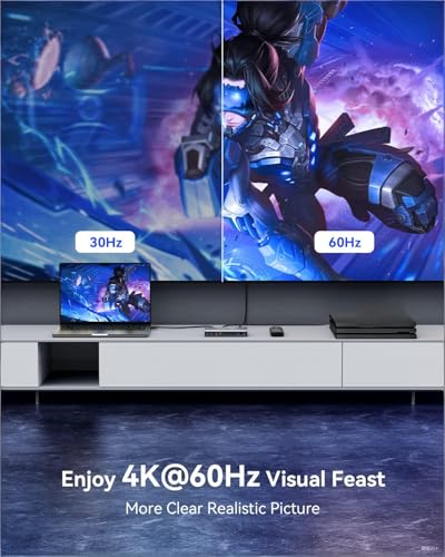 GANA HDMI Switch 5 in 1 Out 4K@60Hz, GANA HDMI Splitter Switcher with Remote, Aluminum HDMI 2.0 Switch Box Hub for 3D, HDCP2.2, HDR, Compatible with Xbox, PS5/4/3,Fire Stick,Roku,Blu-Ray Player, Black - Image 2
