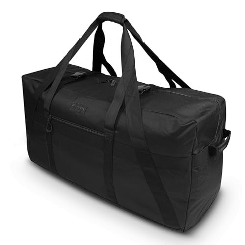 Fitdom 130L 35" Heavy Duty Extra Large Duffle with Upgrade Zipper, Durable & Water Resistant. Perfect as Camping Bag Travel Storage Tent Storage Sports Equipment Bag For Coaches & More - Image 1