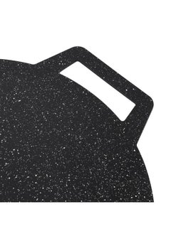 DELCASA Delcasa 40 cm Flat Tawa- DC3406/ with Granite Non-Stick Coating and Single Handle, for Roti, Chapatti, Dosa, Tortilla, Crepe, Pancake, etc./ Multi-Purpose Flat Skillet Pan, CD Bottom, Compatible with Hotplate, Halogen, Ceramic Gas Types/ Black  - Image 4