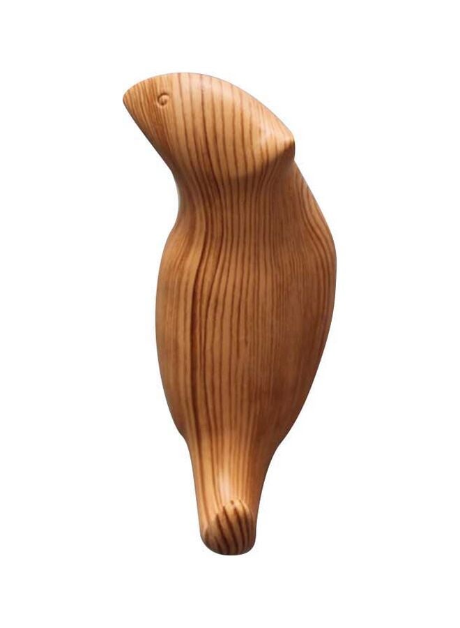 NIBEMINENT Qiangtie Wooden Wall Hook Brown 11x4cm 