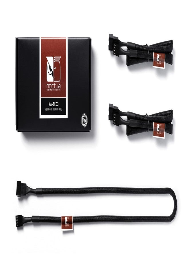 Noctua NA-SEC3, 4-pin Fan Extension Cables (60cm, Black) - Image 1