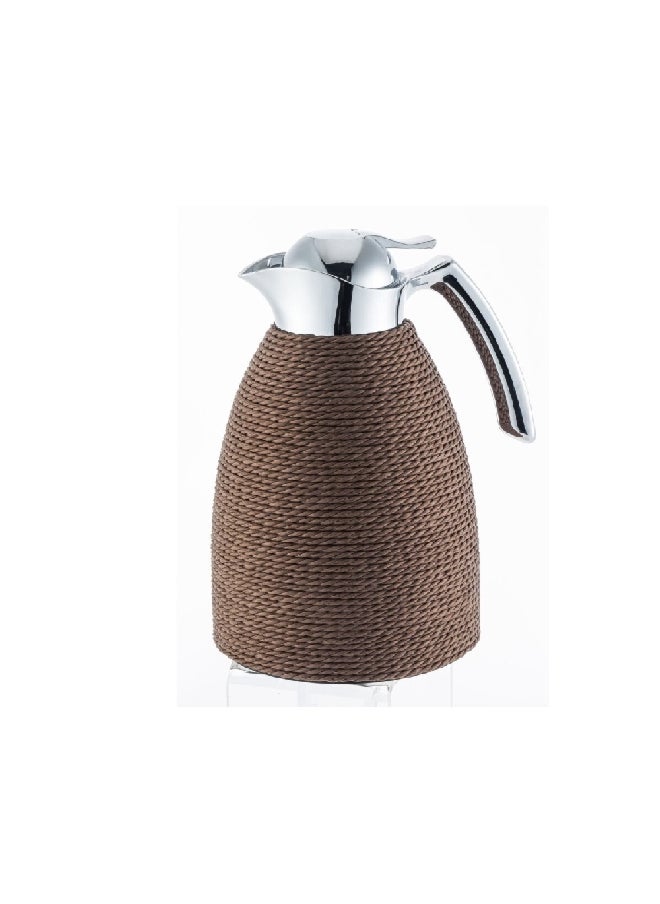 Stainless Steel Vacuum Flask with Rope Brown 1 L V-M80510-BT-R-B - pzsku/ZA082ACD209B485B3D473Z/45/_/1722413306/6c87425f-4007-45fd-b43c-a784c02d2acb