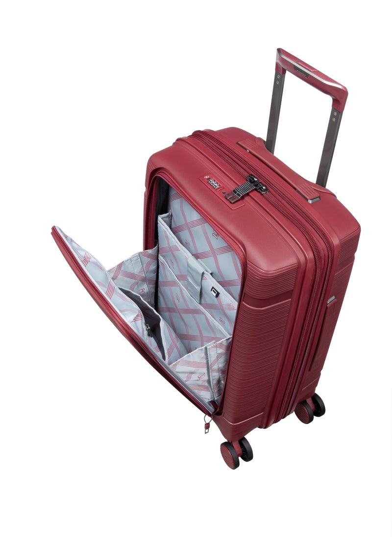 it Luggage - it luggage Unanimous, Unisex Polypropylene Material Hard Case Luggage, 8x360 degree Spinner Wheels, Expandable Trolley Bag, TSA Type lock, SKU 15-3108-08, Lightweight Suitcase - Dark Dahlia - Image 1