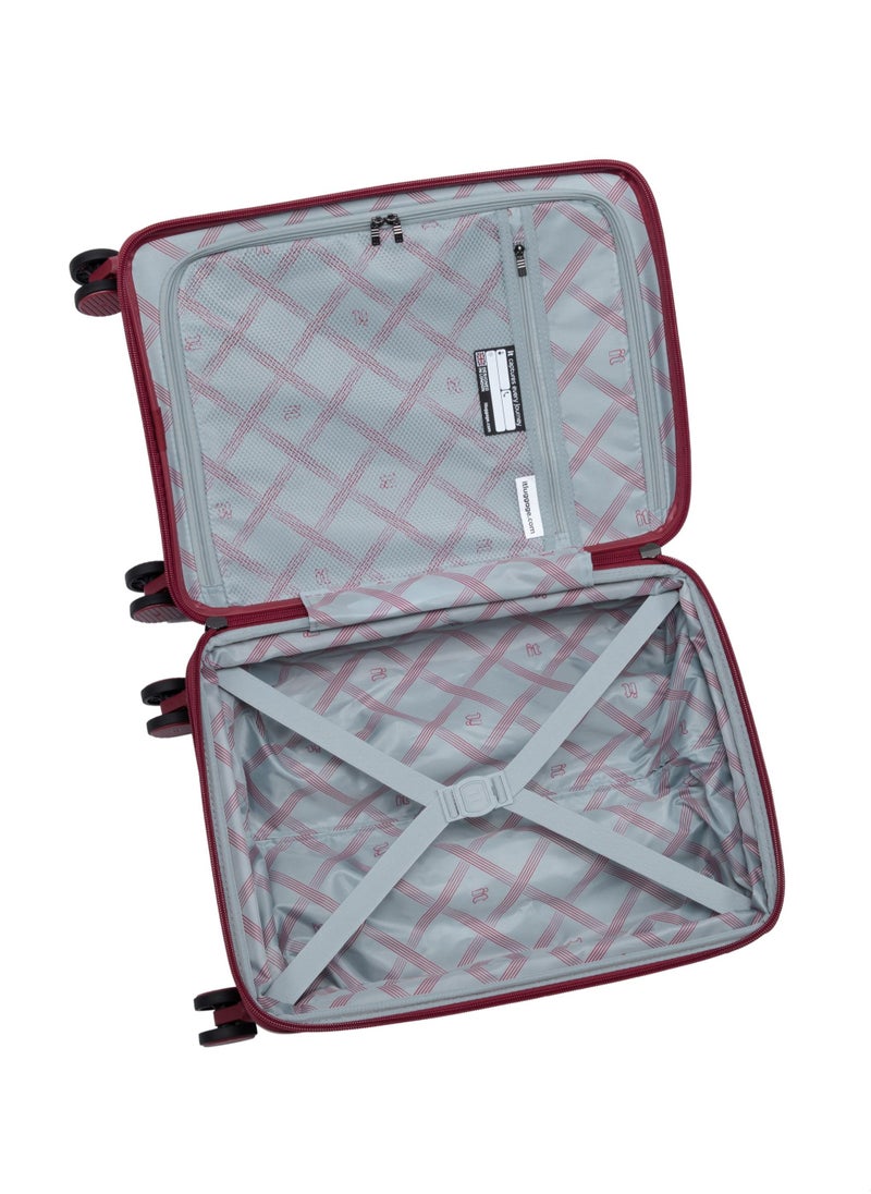 it Luggage - it luggage Unanimous, Unisex Polypropylene Material Hard Case Luggage, 8x360 degree Spinner Wheels, Expandable Trolley Bag, TSA Type lock, SKU 15-3108-08, Lightweight Suitcase - Dark Dahlia - Image 1