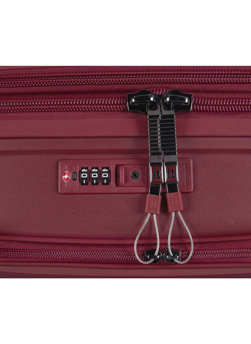 it Luggage - it luggage Unanimous, Unisex Polypropylene Material Hard Case Luggage, 8x360 degree Spinner Wheels, Expandable Trolley Bag, TSA Type lock, SKU 15-3108-08, Lightweight Suitcase - Dark Dahlia - Image 1