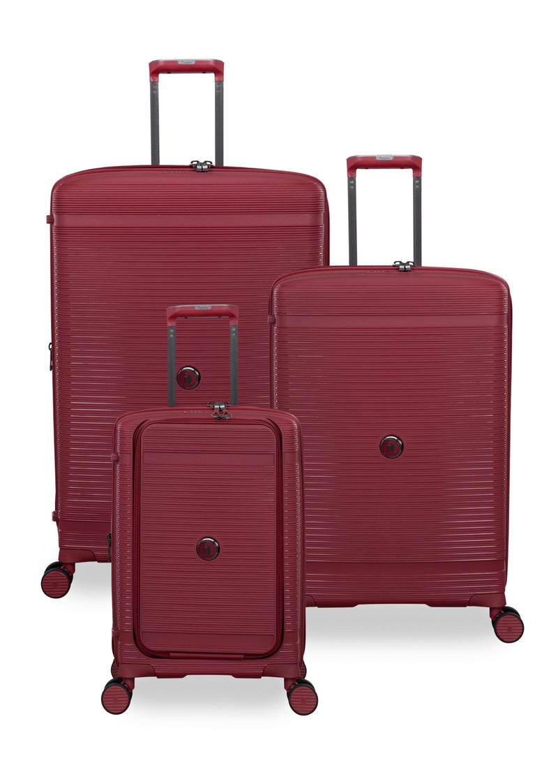 it Luggage - it luggage Unanimous, Unisex Polypropylene Material Hard Case Luggage, 8x360 degree Spinner Wheels, Expandable Trolley Bag, TSA Type lock, SKU 15-3108-08, Lightweight Suitcase - Dark Dahlia - Image 1
